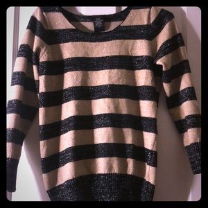 Tan and black sweater
